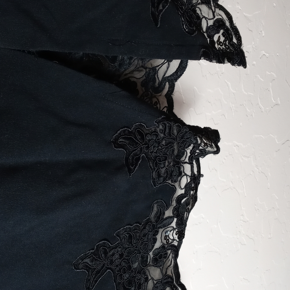 Lane Bryant Black Lace Hem Pencil Skirt - Picture 3 of 5